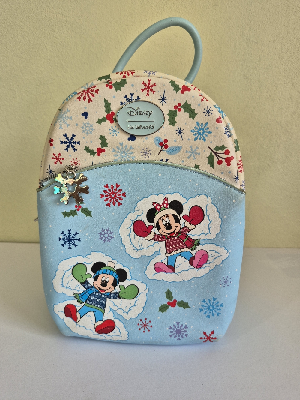 Disney Kids Blue Minnie & Mickey Snow Play Backpack